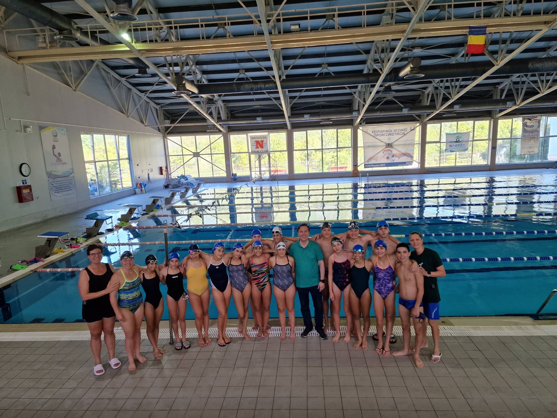 Συνάντηση Δημάρχου Νάουσας με κολυμβητική ομάδα νέων και νεανίδων από το Ισραήλ 